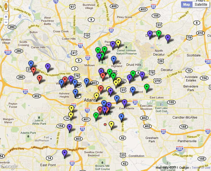 Play Atlanta Playground Map. Enable javascript to use interactive map.